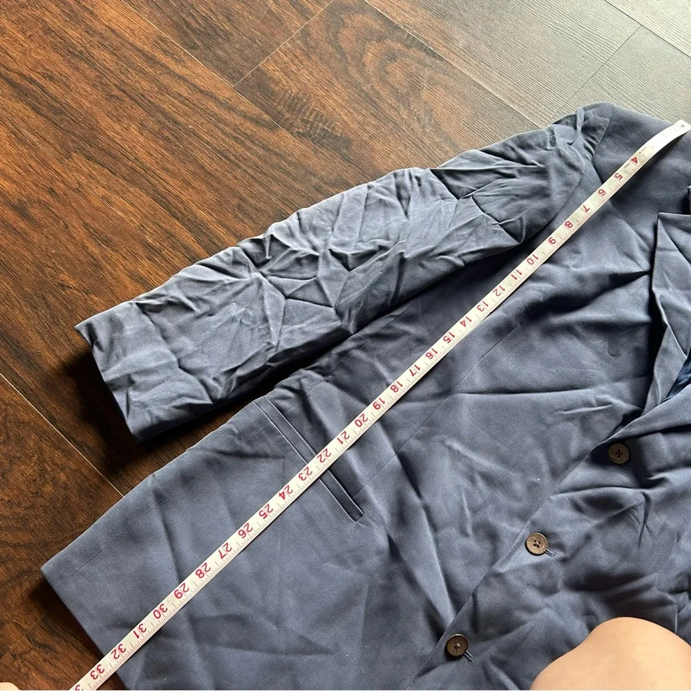 [Joseph & Feiss] Blue Silk Suit Jacket